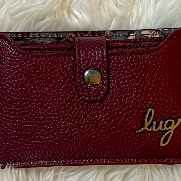 lug Accessories - NWOT: LUG Fall 22 Box Exclusive Style, Lift Vegan Leather Wallet in Wine.
